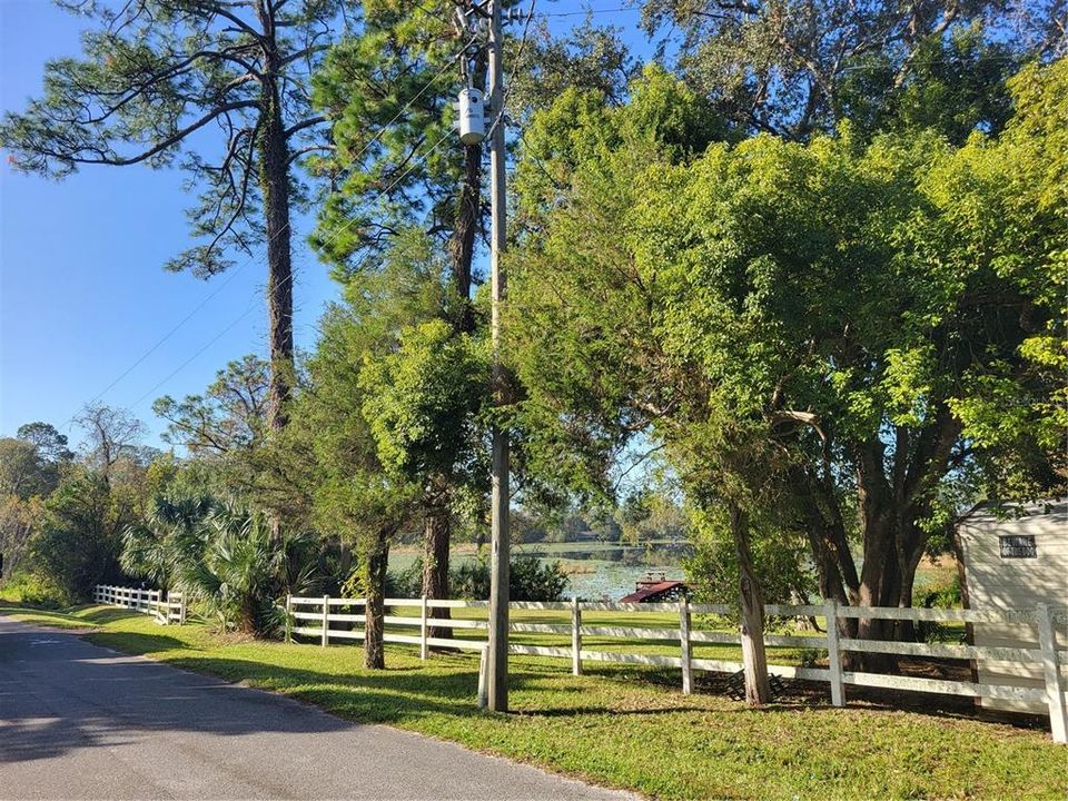 lake view from road