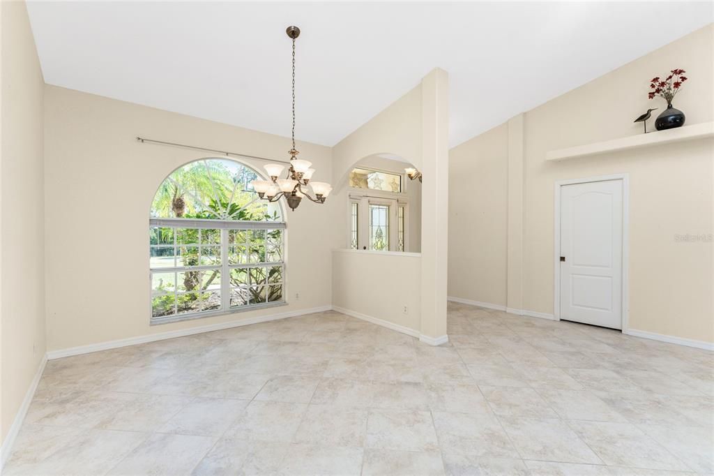 Dining area with door to owner Suite on the right