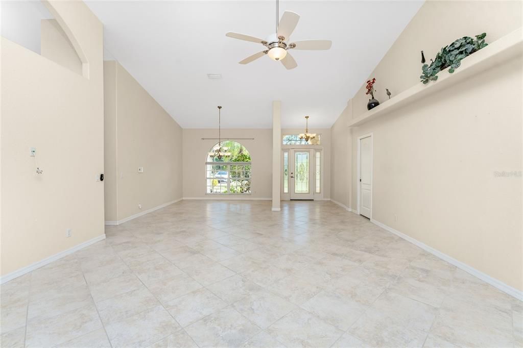 Great room looking toward front Dining Area & Foyer