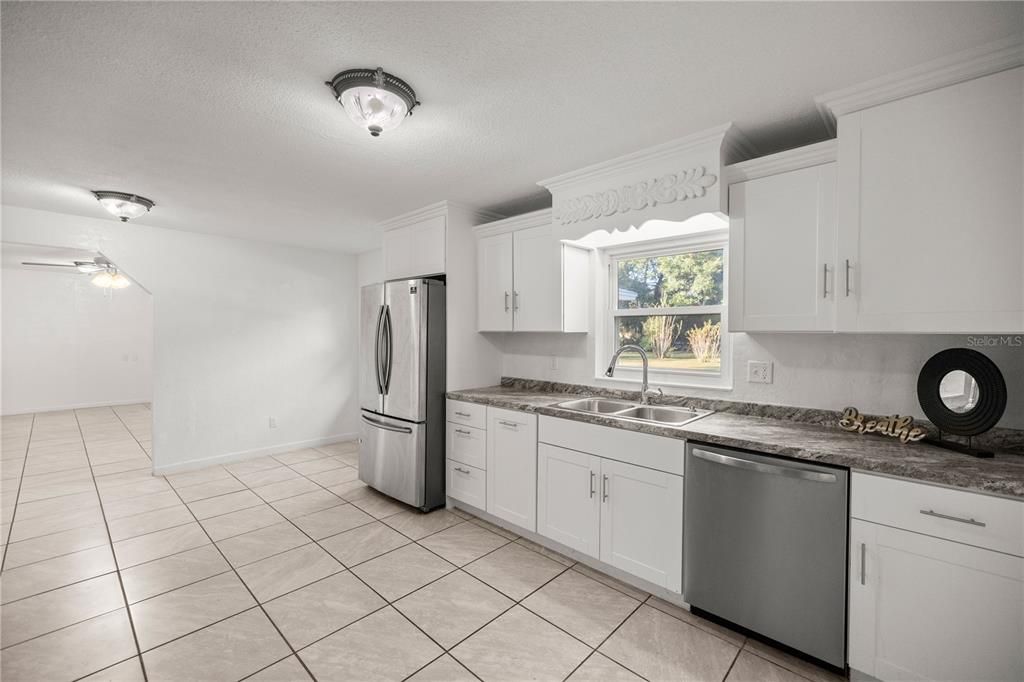 Kitchen with updated appliances