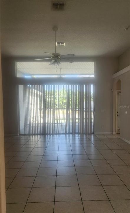 Living room with sliders to pool area