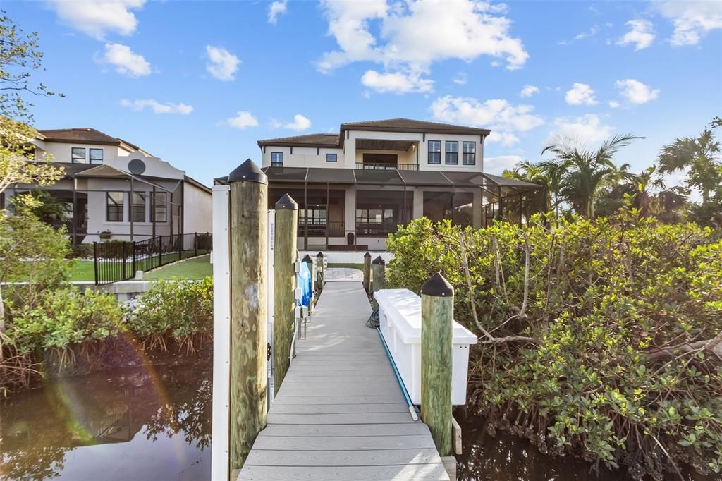 Dock View of Home - 3029 Christophers Watch Lane Ruskin, FL