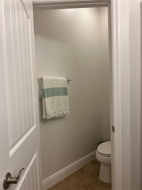 Primary bathroom water closet, private toilet