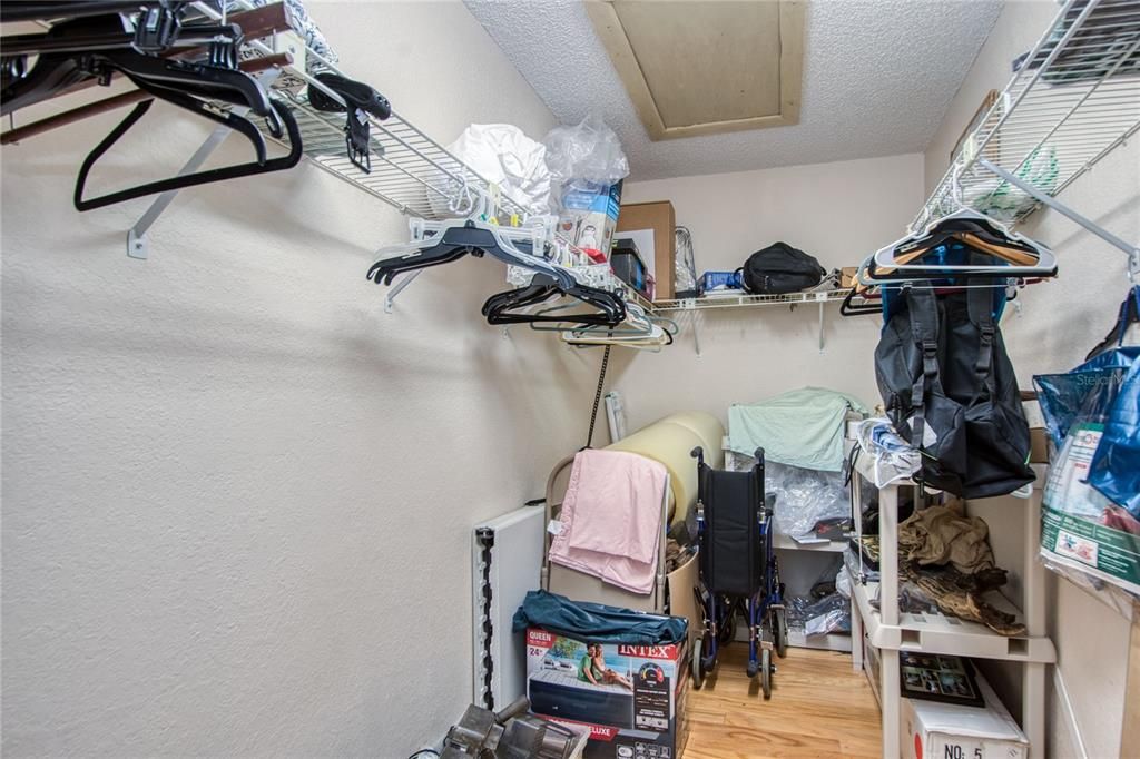 Bedroom walk-in closet