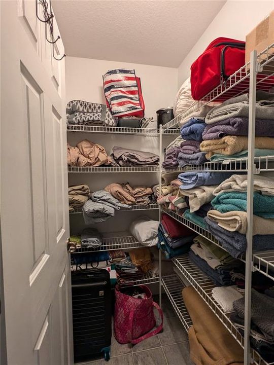 Linen Closet in Master Bath