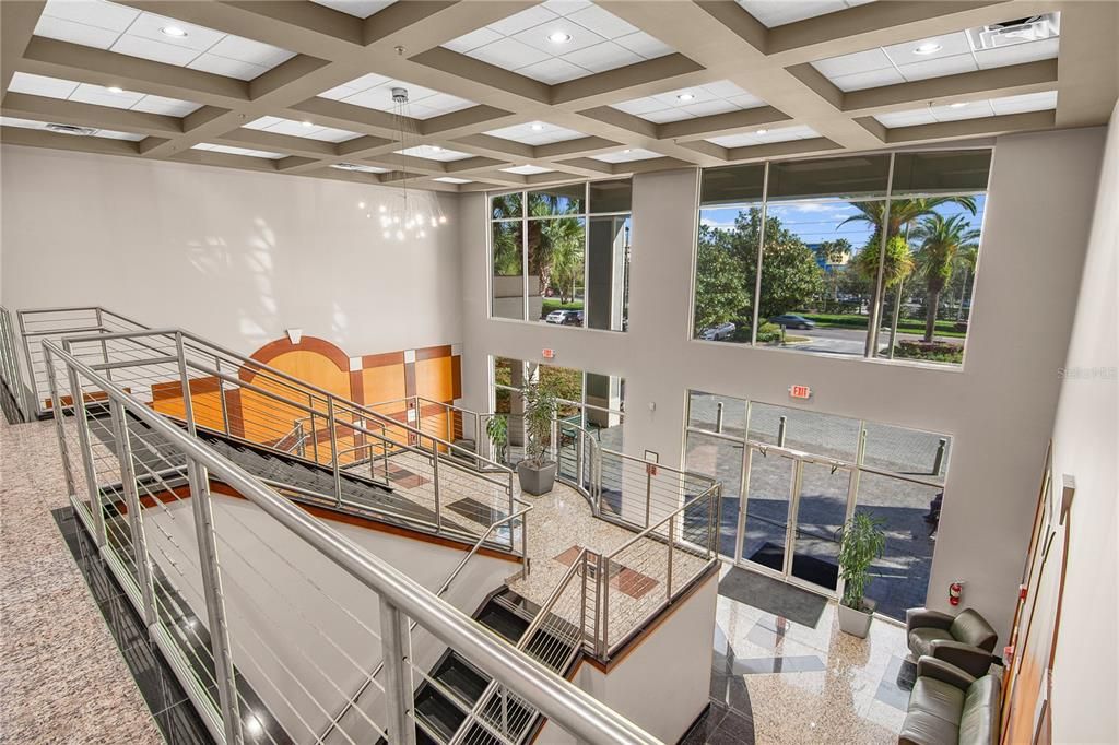 Interior - Modern Lobby Area - View from 2nd Floor