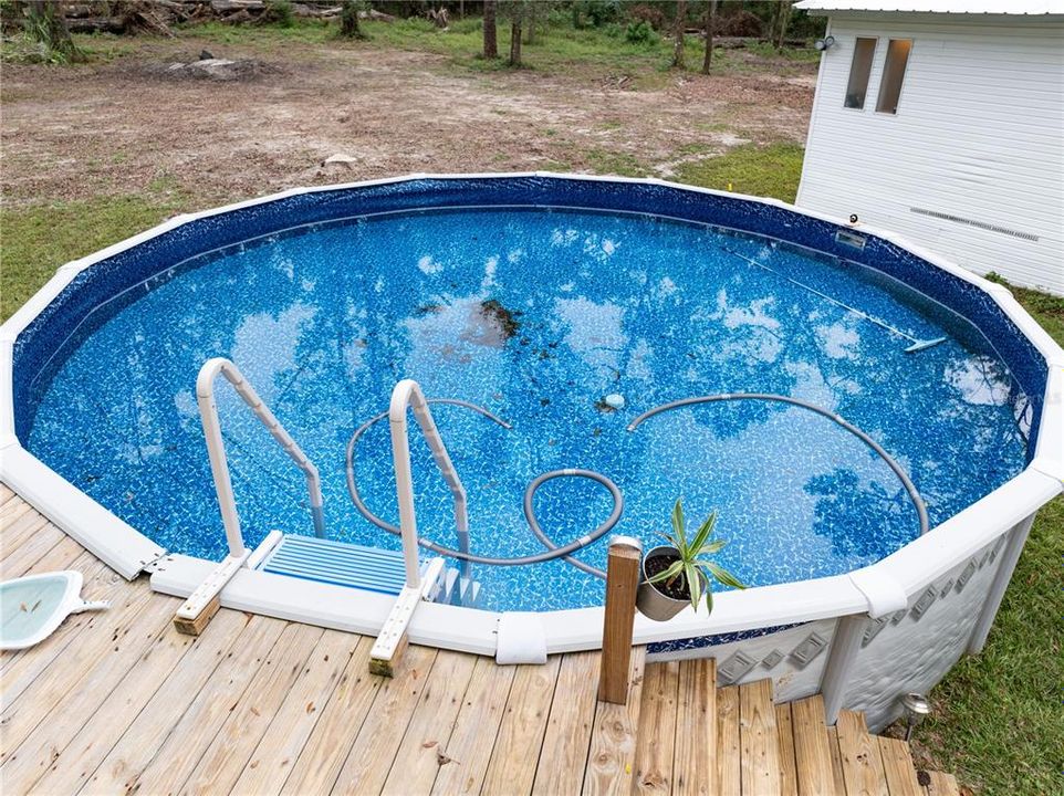 pool and new deck area