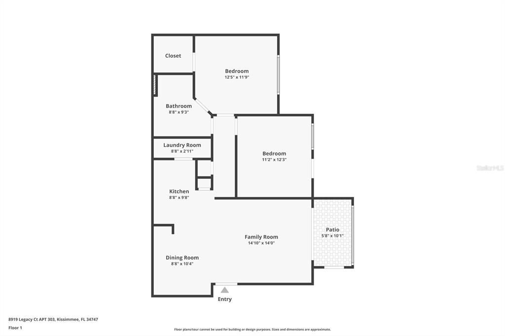 For Sale: $210,000 (2 beds, 1 baths, 901 Square Feet)