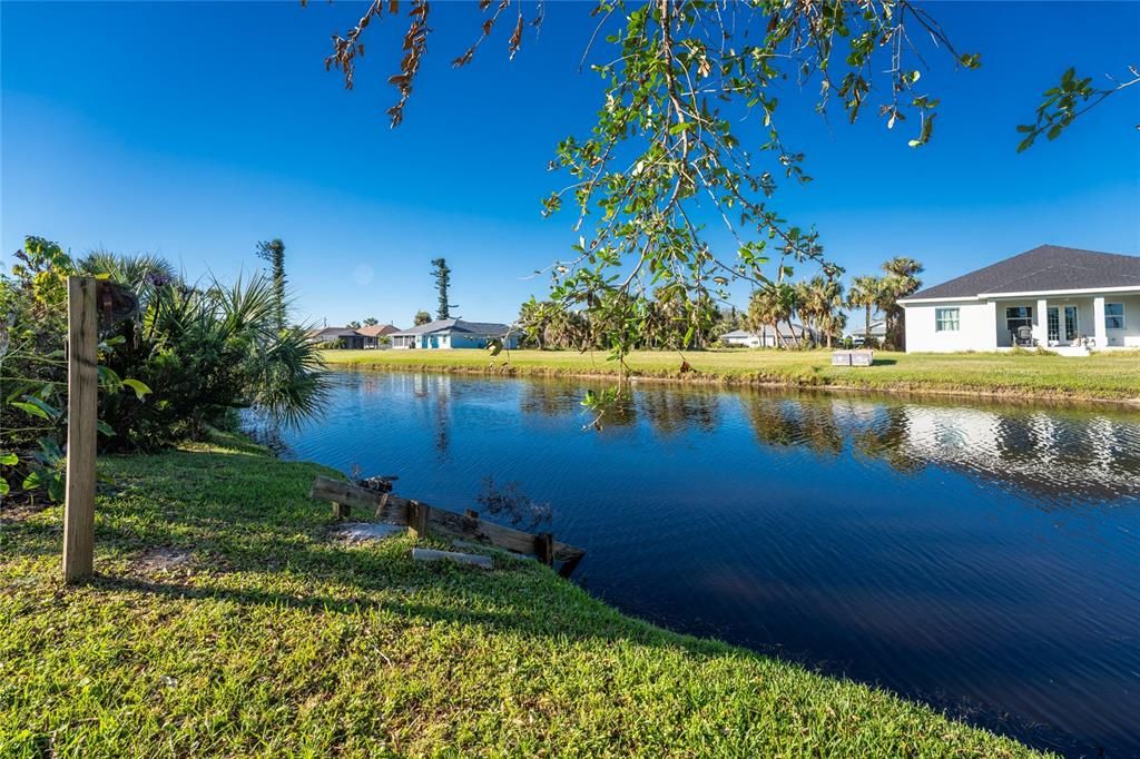 The view of the canal looking to the left.