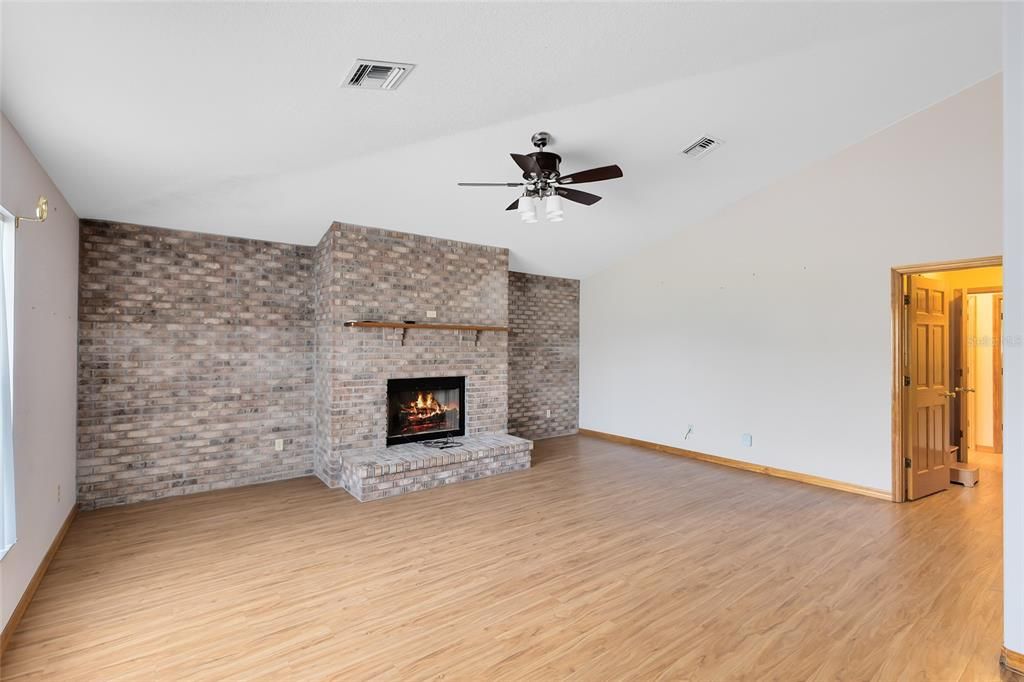 Living room off dining room