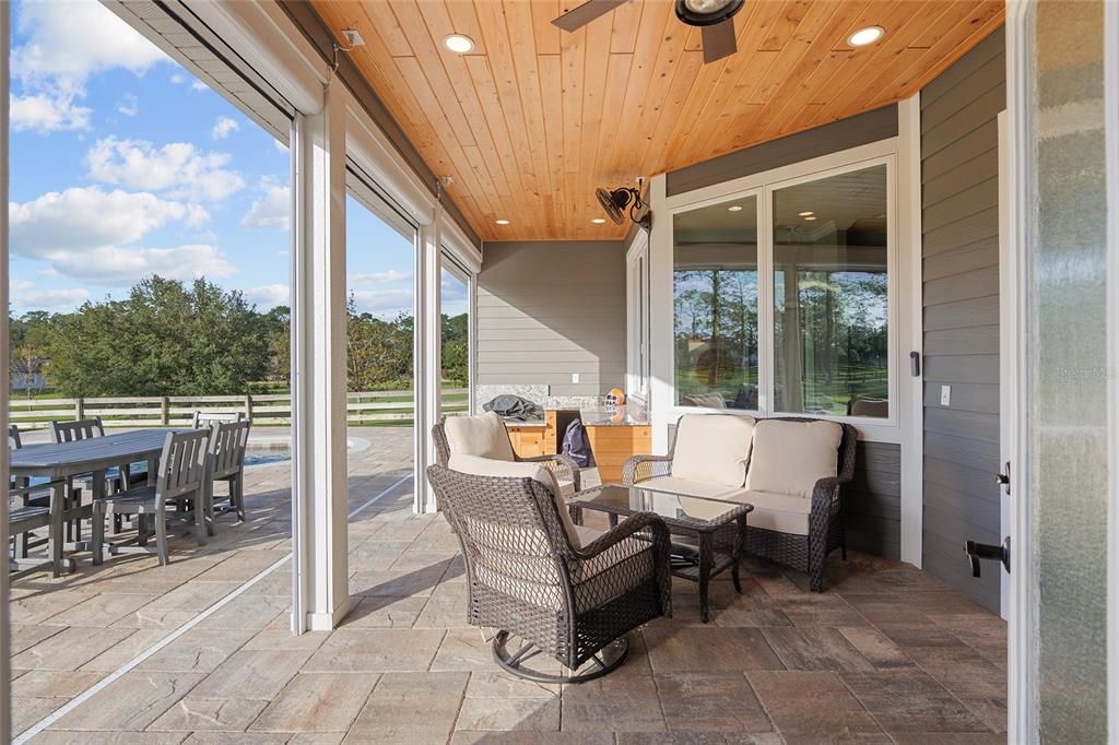 TONGUE AND GROOVE CEILING ON LANAI