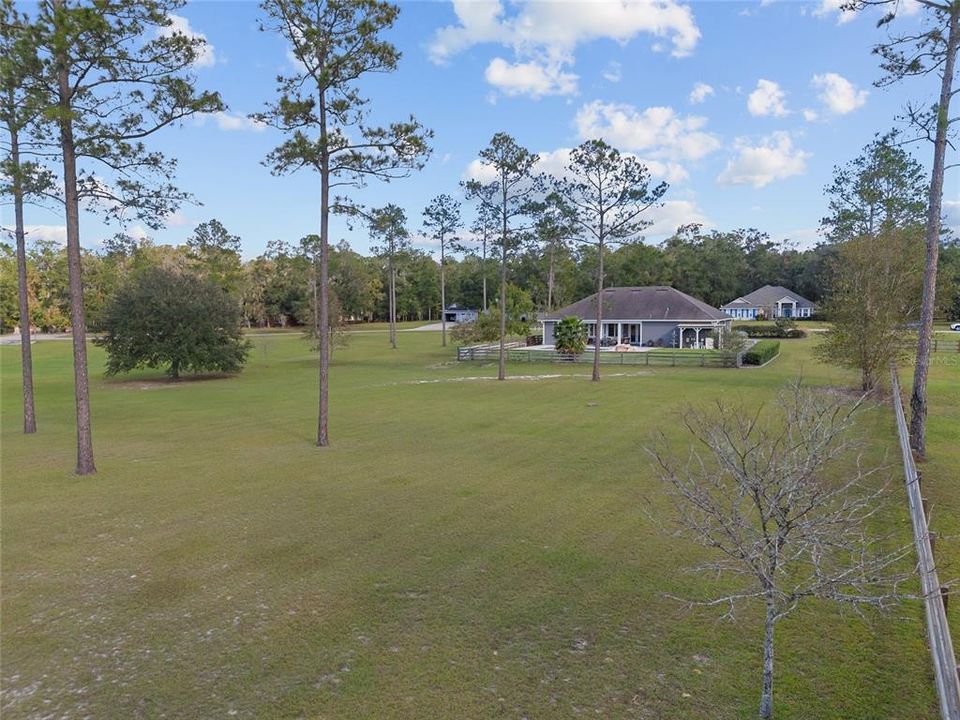 LOOKING BACK TO HOUSE FROM BACK PROPERTY LINE