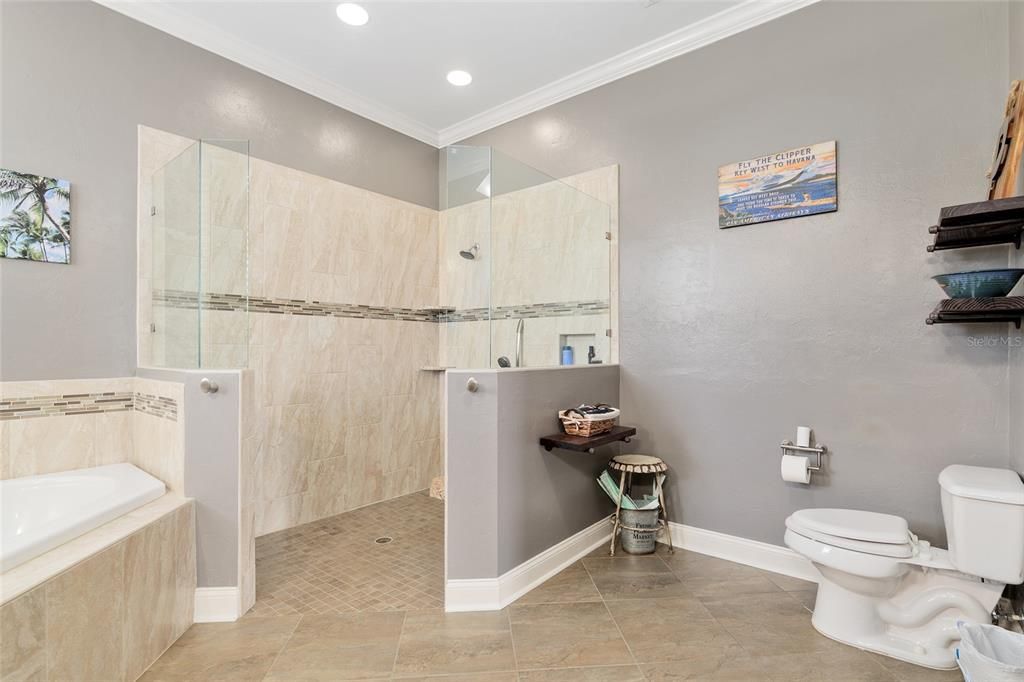 WALK-IN SHOWER IN OWNER'S BATH