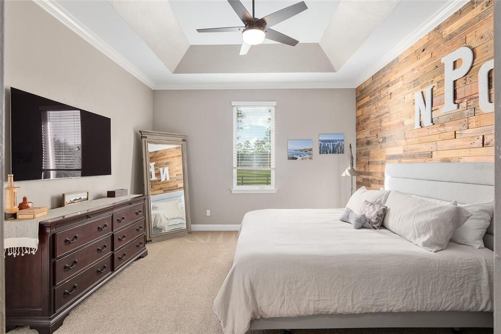 ANOTHER VIEW OF OWNER'S SUITE WITH TRAY CEILING