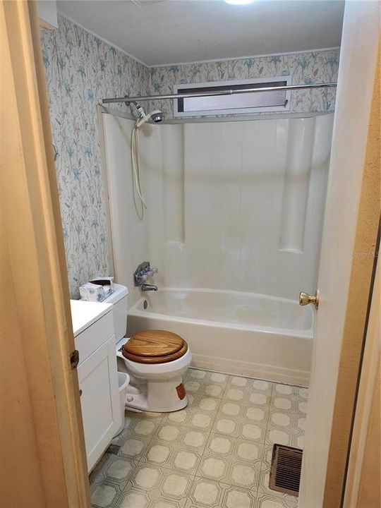 Guest Bathroom with tub and shower combo