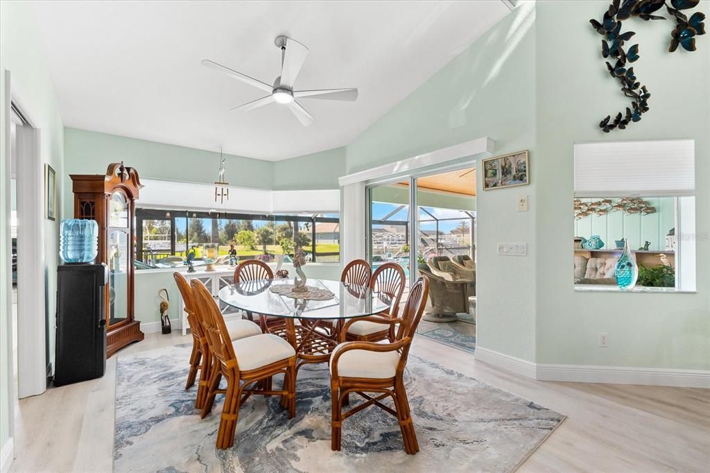 Dining area off spacious kitchen