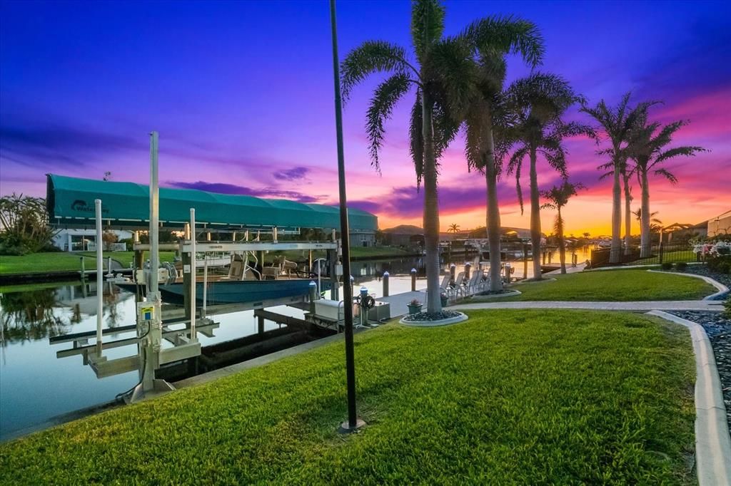 Boat lift and smaller lift for jet ski