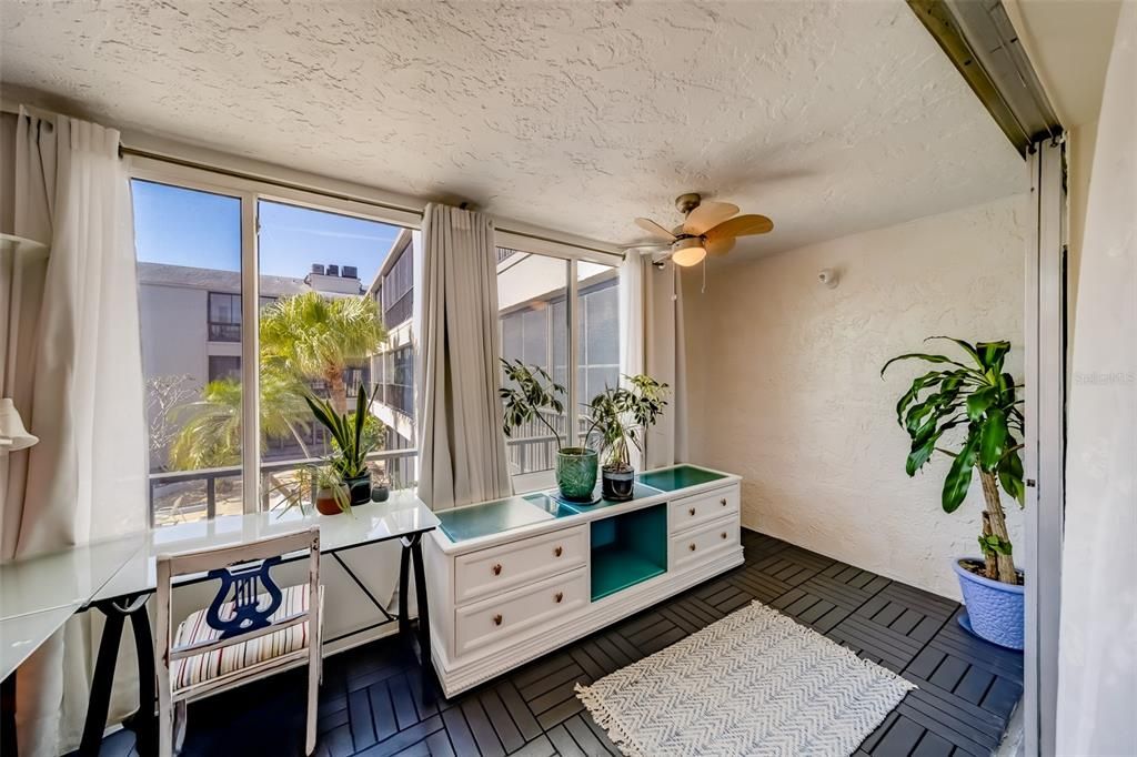 Office Area Overlooking Pool