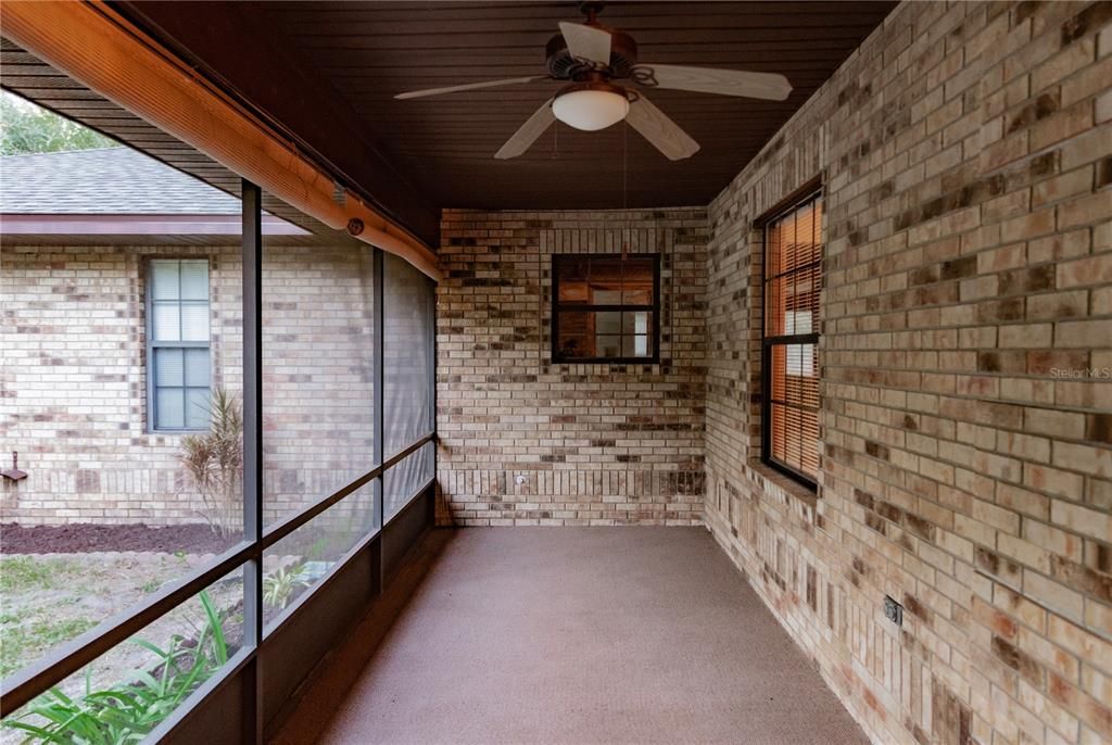 Porch screen entrance