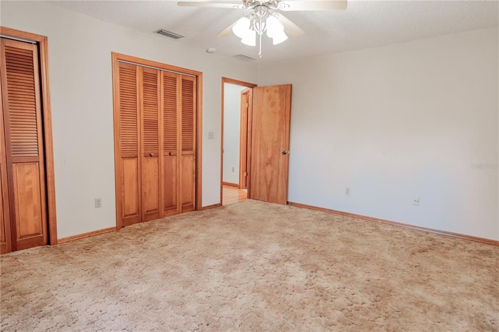 Bedroom 2 closets and entrance