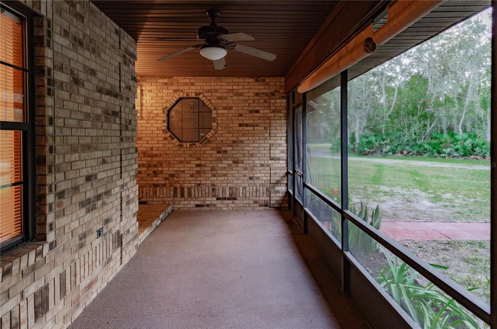 Porch screen entrance