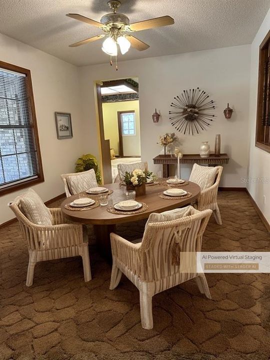 Virtual staging dining room