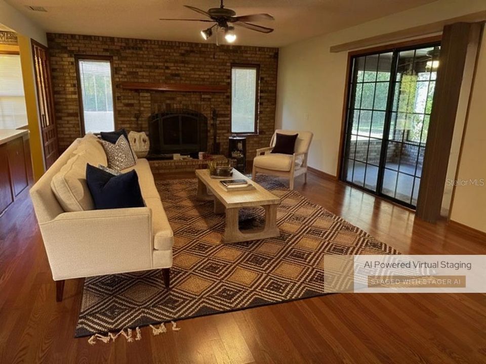 Virtual staging living room