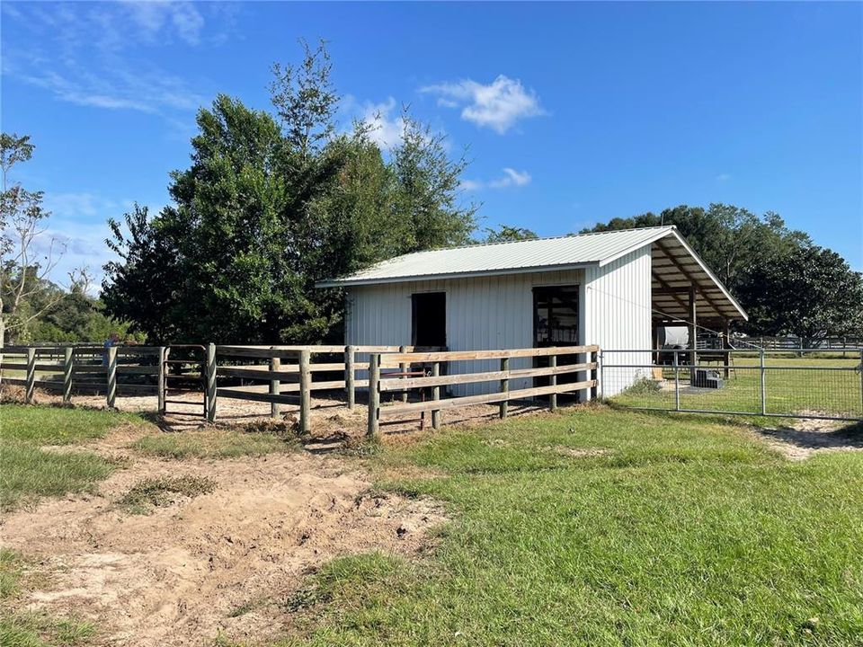 Back of barn