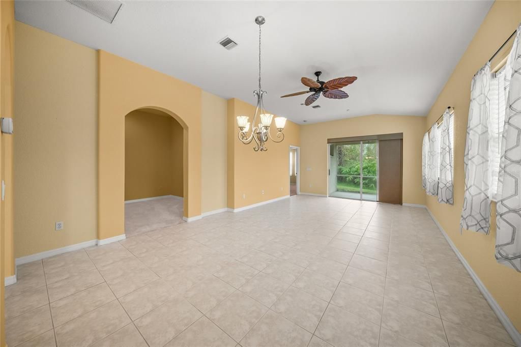 Living Room and Dining Room