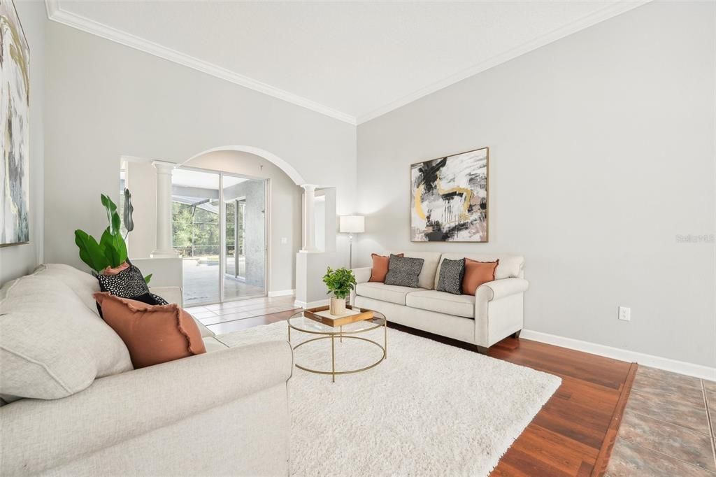 Spacious formal living room