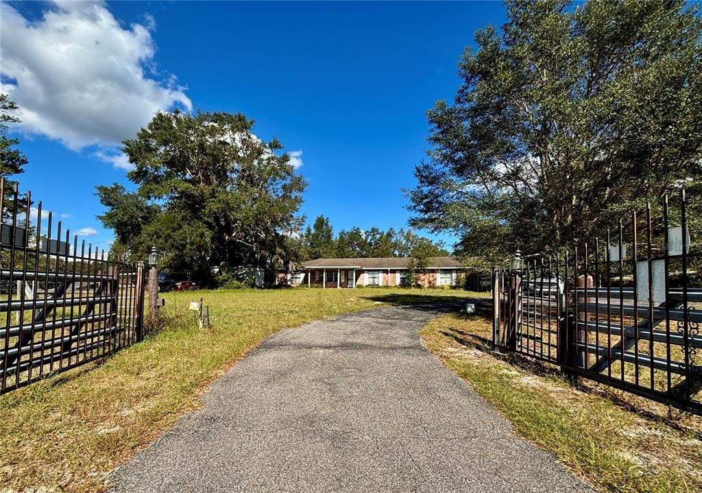 Front View with Gated Entrance