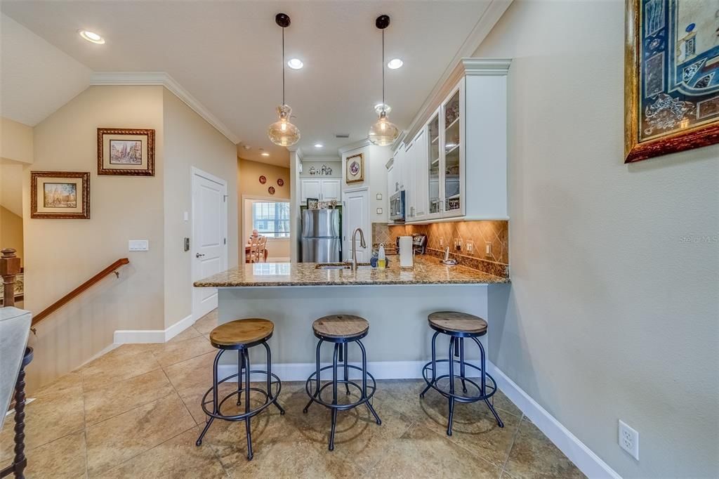 Kitchen from living area