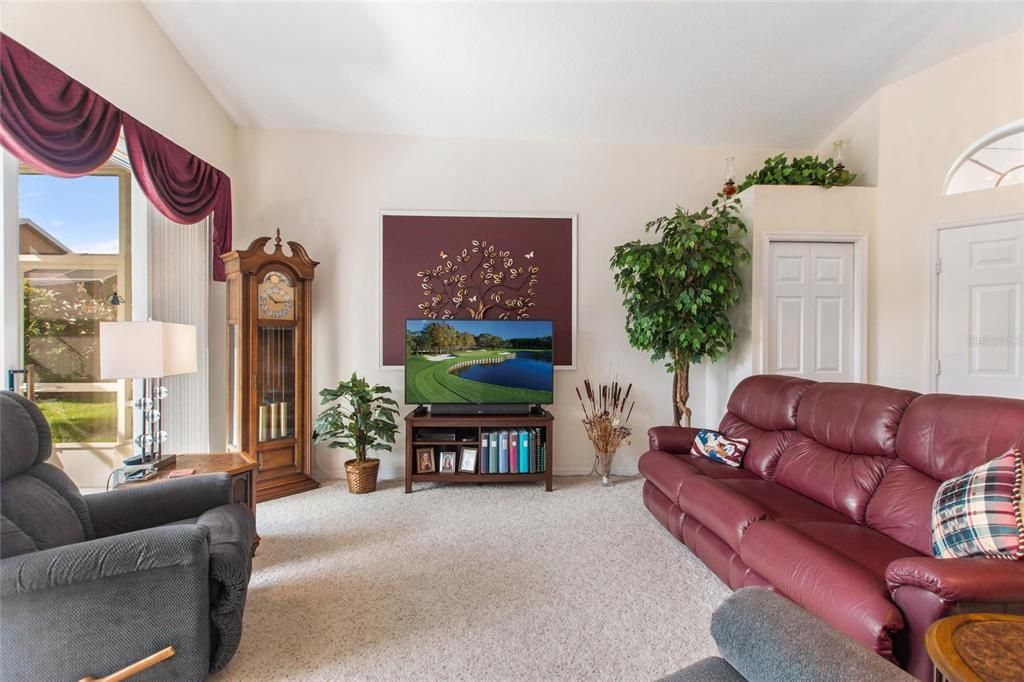 Coat closet at front entry