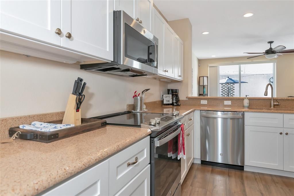 Kitchen with Stainless appliances