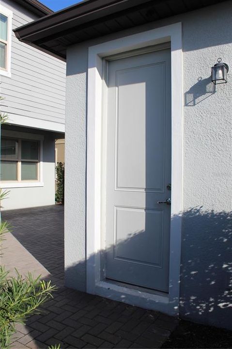 Entry door to garage