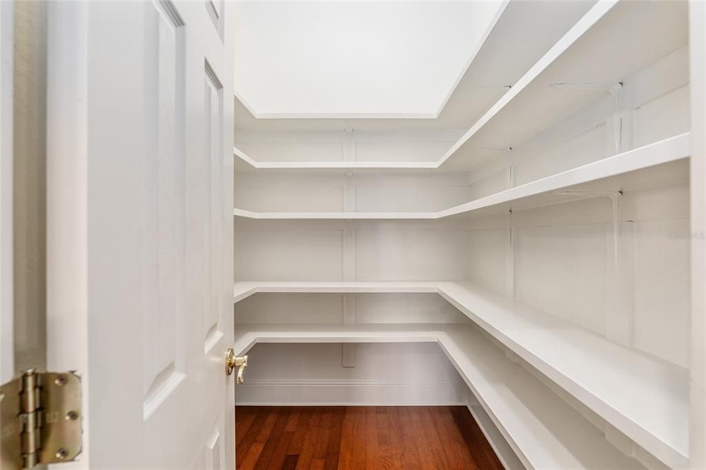 HUGE CUSTOM PANTRY IN KITCHEN