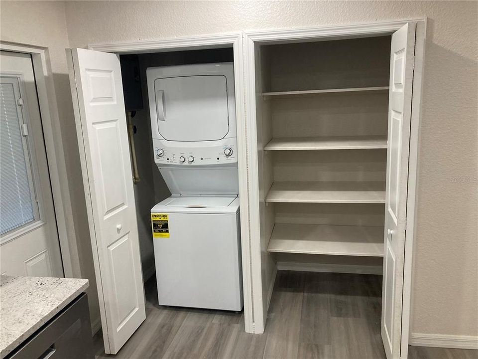 laundry closet and Pantry