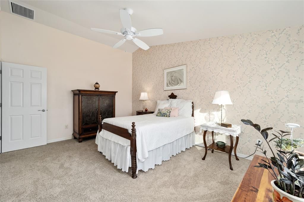 Primary Bedroom with Vaulted Ceiling