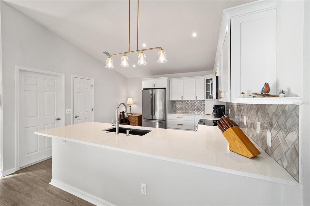 Kitchen Doors to Garage & Closet Pantry