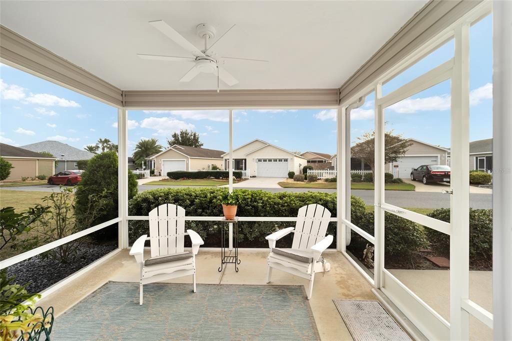 Screen Door to Front Patio from Side Lanai