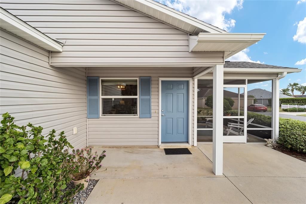 Covered Porch Entry to Home