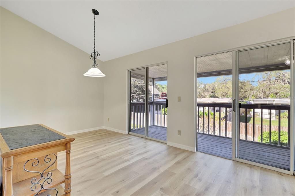 Dining Room-Sliders to Screened Porch