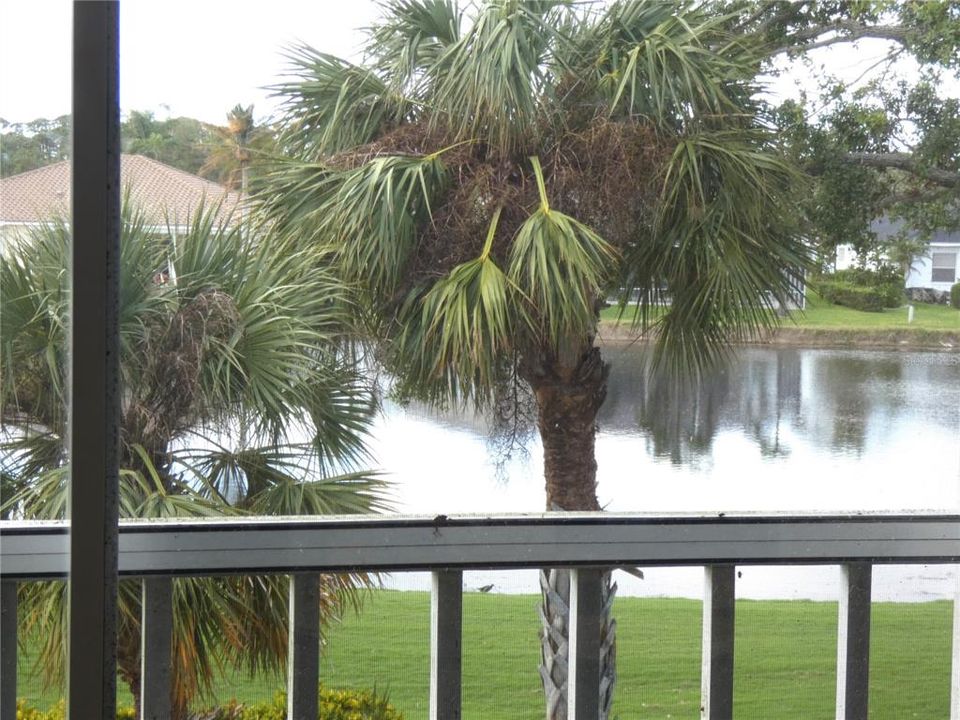 Great view of lake and golf course from lanai