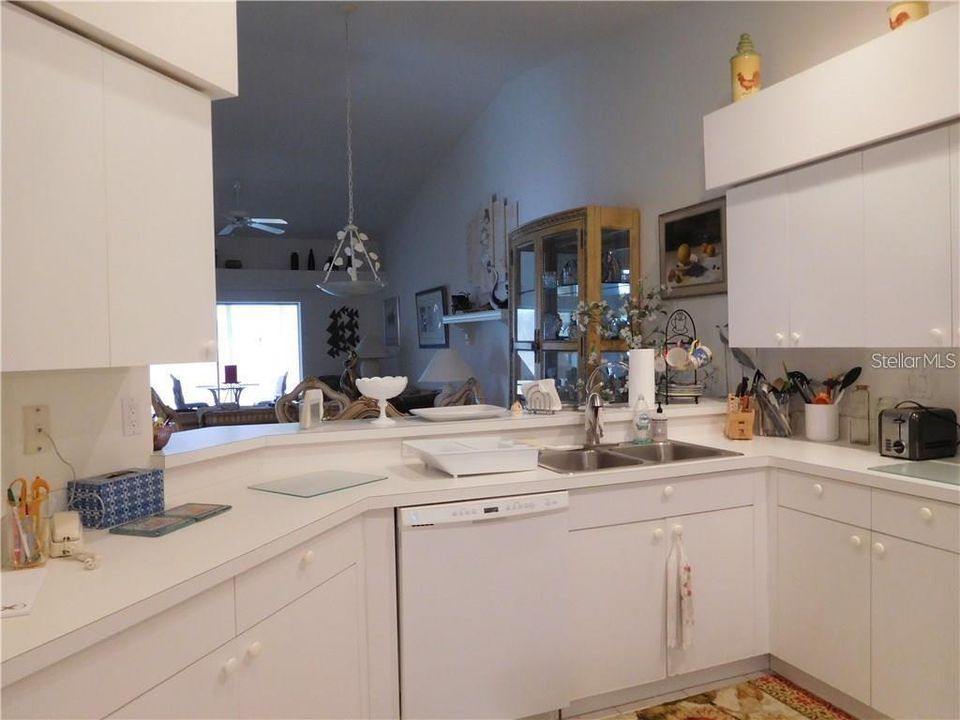 Kitchen is open to Dining/living area