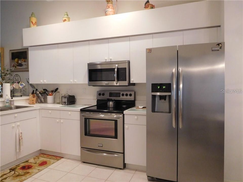 Stainless Steel Appliances in Kitchen