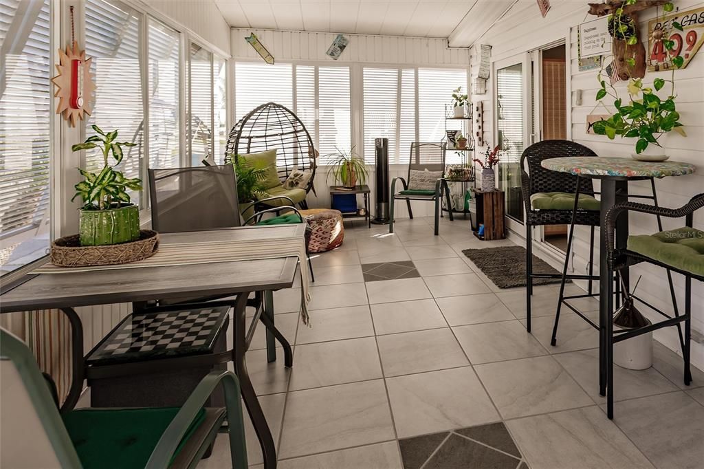 front sunroom with updated windows