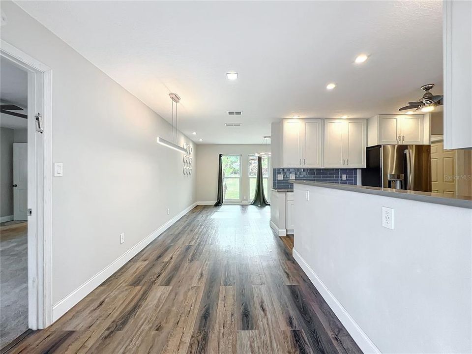 Dining area looking toward living room