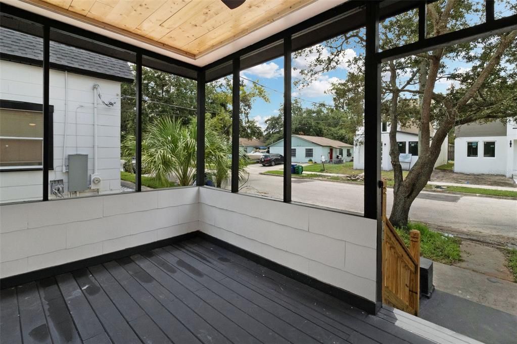 Covered front patio