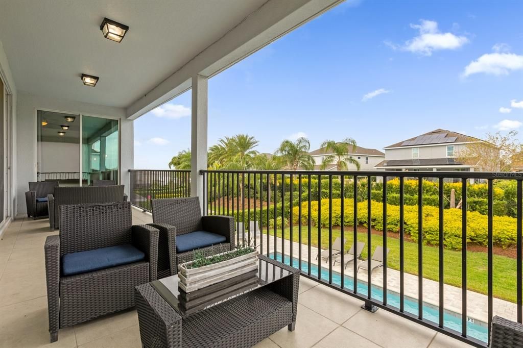 Balcony on second floor