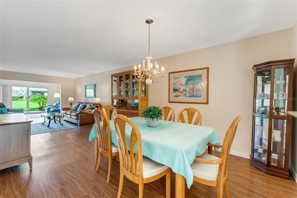 Spacious dining area conveniently located between kitchen & main living~